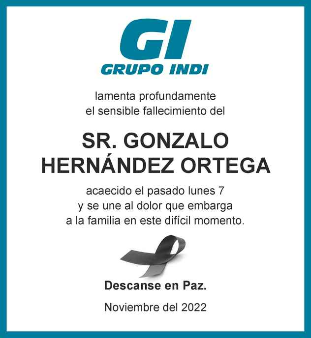 Se Or Gonzalo Hern Ndez Ortega Obituario Esquela